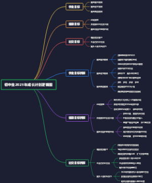初中生2023年成长计划逻辑图