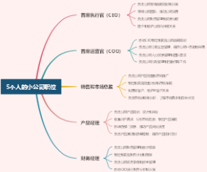 5个人的小公司职位