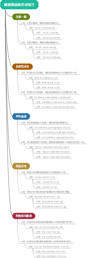 英语语法知识点高三