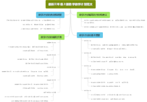 最新三年级上册数学教学计划范文