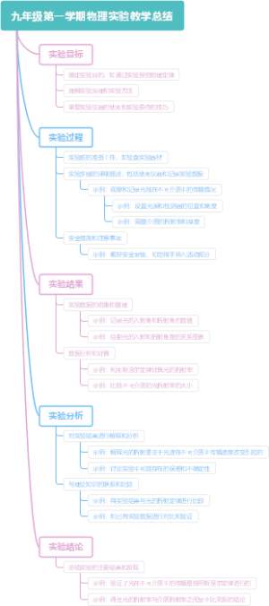 九年级第一学期物理实验教学总结