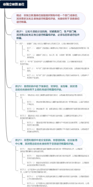 非独立核算单位