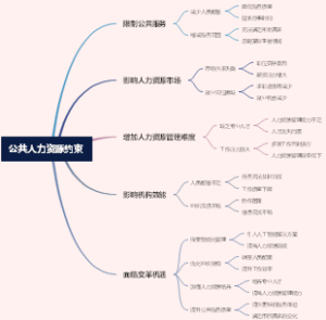 公共人力资源约束