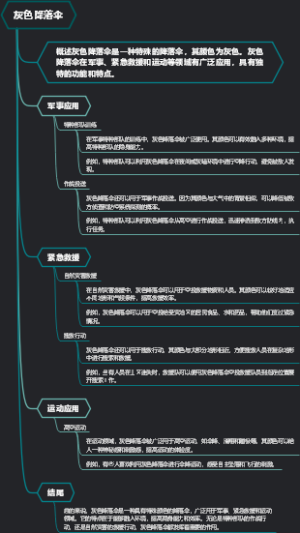 灰色降落伞
