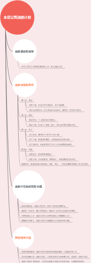 丰田公司选拔计划