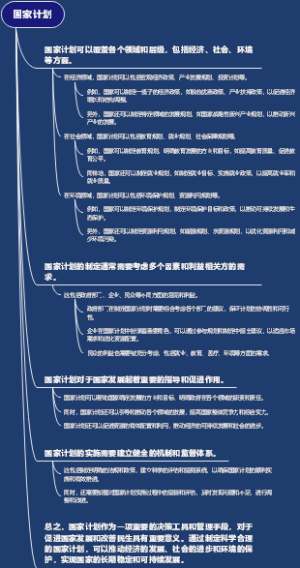 国家计划