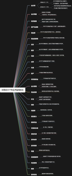 财务的30个专业术语有哪些