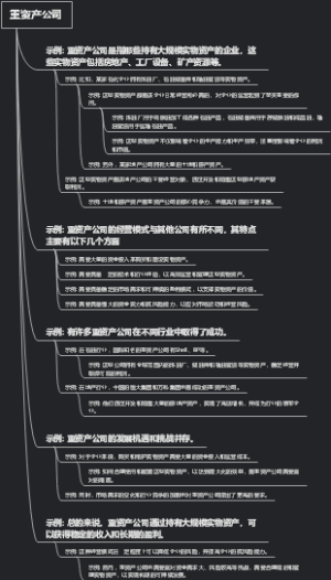 重资产公司