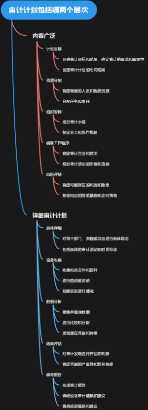 审计计划包括哪两个层次