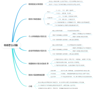 税收怎么计算