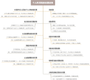 个人所得税的优惠政策