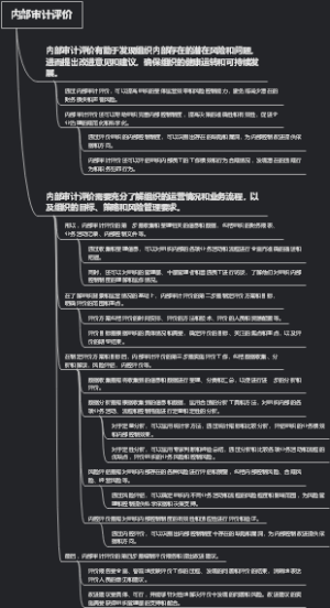 内部审计评价