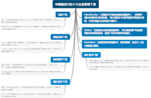 中国最流行的十大企业管理工具