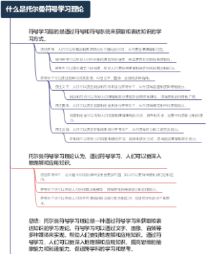 什么是托尔曼符号学习理论