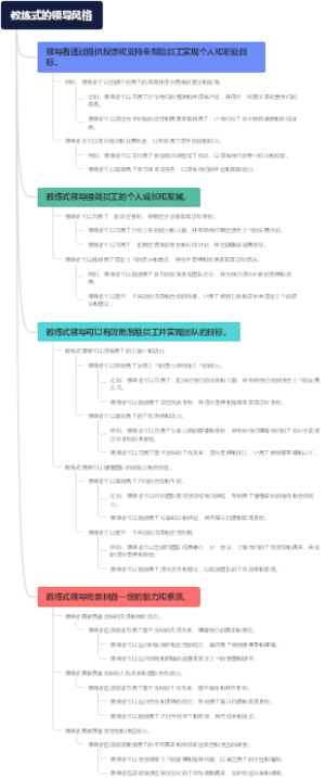 教练式的领导风格