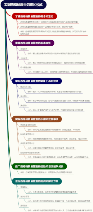 实现西格码质量管理的模式