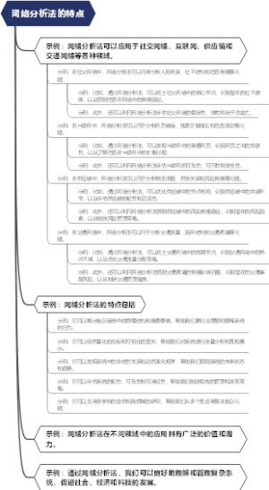 网络分析法的特点