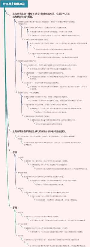 什么是主观概率法