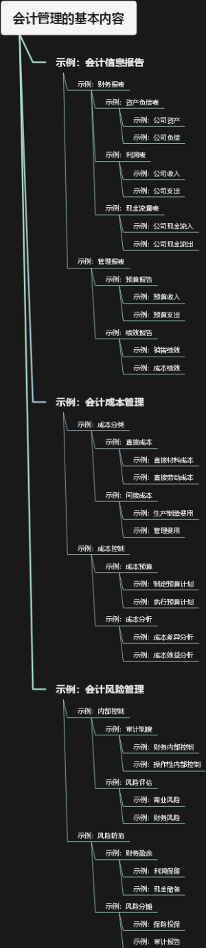 会计管理的基本内容