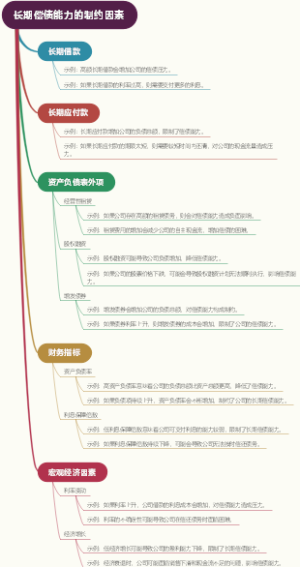 长期偿债能力的制约因素