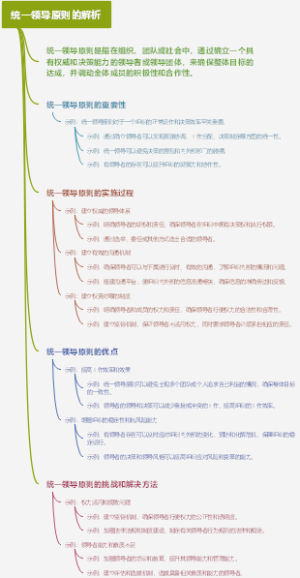统一领导原则的解析
