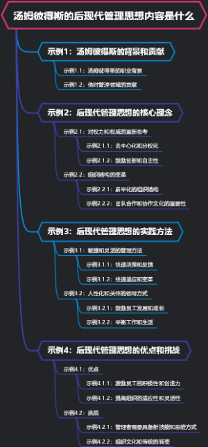 汤姆彼得斯的后现代管理思想内容是什么