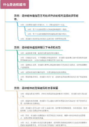 什么是连锁超市