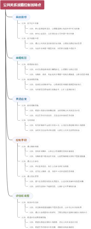 公共关系战略控制的特点