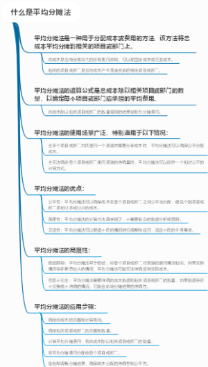 什么是平均分摊法