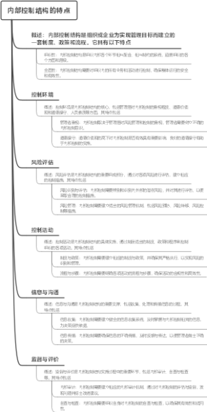 内部控制结构的特点
