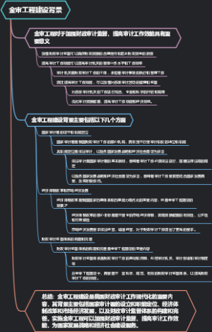 金审工程建设背景