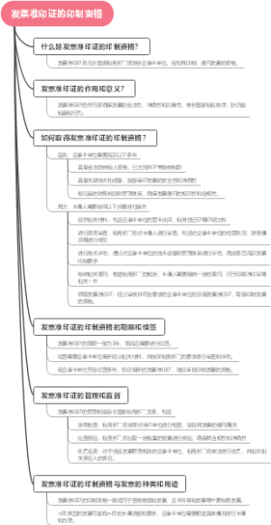 发票准印证的印制资格
