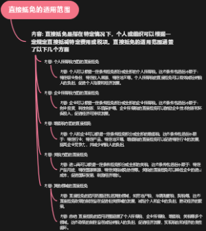 直接抵免的适用范围