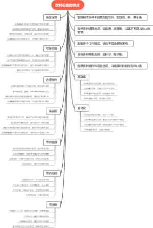饮料设备的特点