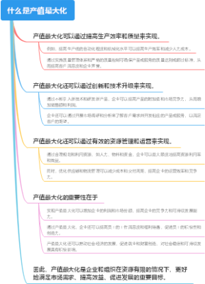 什么是产值最大化