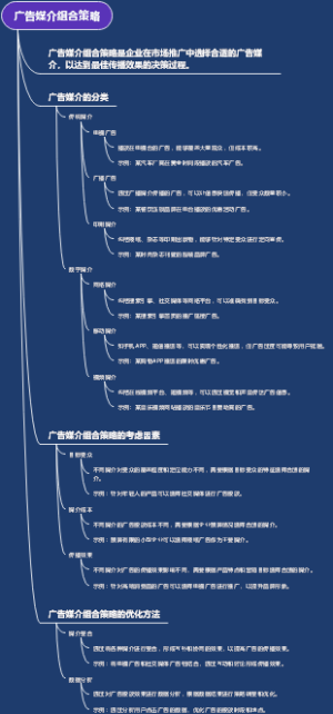 广告媒介组合策略