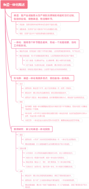 渠道一体化概述