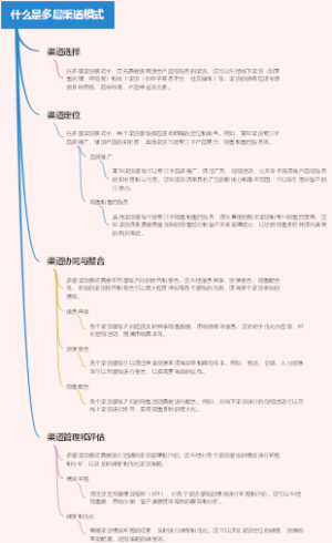 什么是多层渠道模式