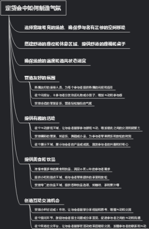定货会中如何制造气氛
