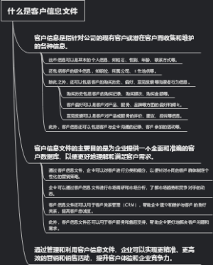 什么是客户信息文件