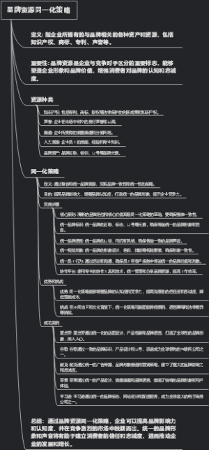 品牌资源同一化策略