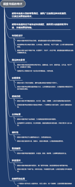 超级市场的特点