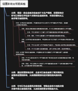 经营影响分析的实施