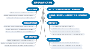 自我行动的方式及策略