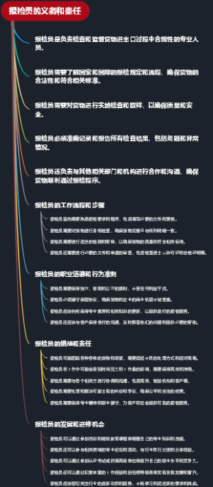 报检员的义务和责任