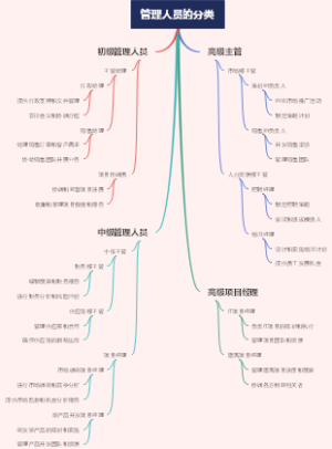 管理人员的分类
