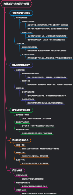 海豚式升迁的晋升步骤