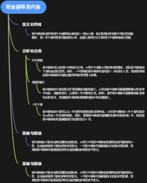 职业群体的内容