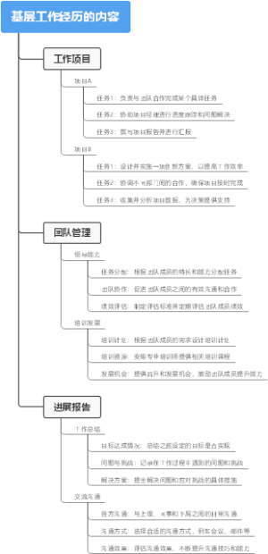 基层工作经历的内容