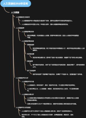 人力资源经济分析说明